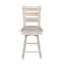 International Concepts Tuscany Counter Height Stool, with Swivel, 24" Seat Height, Unfinished S-292SW - alternate 8